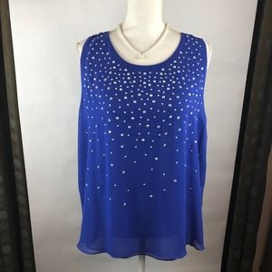 Jennifer Lopez Sleeveless Sequin top Size XL